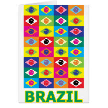Pop art Brasil Cartões