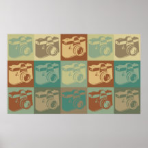 Pop art da fotografia impressão