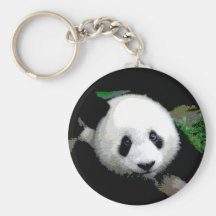 Pop art da panda chaveiro