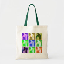 Pop art de Barack Obama Bolsas De Lona