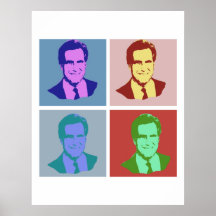 Pop art de MITT ROMNEY Impressão