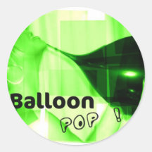 Pop do balão adesivos