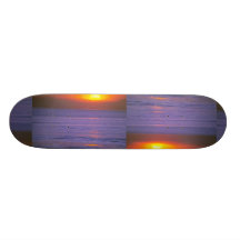 Por do sol bonito: Bali, Indonésia Skate