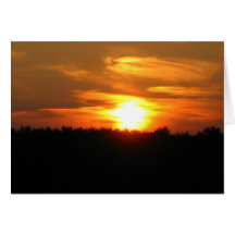 Por do sol cartoes