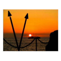 Por do sol cartoes postais