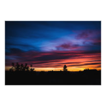 Por do sol colorido arte de fotos