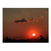 Por do sol de Biloxi Cartao Postal
