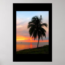 Por do sol de Florida Impressão