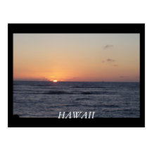 Por do sol de HAVAÍ Cartão Postal