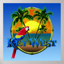 Por do sol de Key West Posters