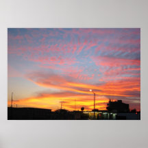 Por do sol de Miami Poster
