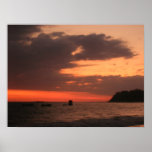 por do sol distorcido poster