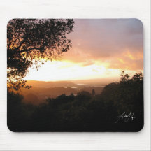 Por do sol dos aromas mouse pads
