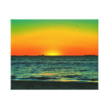 Por do sol em canvas de Austrália Impressão Em Canvas