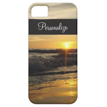 Por do sol nas capas de iphone da praia capa iPhone 5