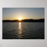 Por do sol no lago Onota: Horizontal Posters