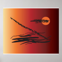 Por do sol posters