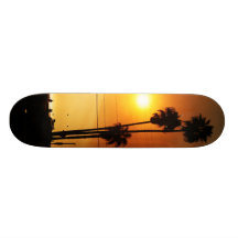 Por do sol skate personalizado