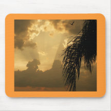 Por do sol surpreendente mouse pads