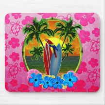 Por do sol tropical mousepad