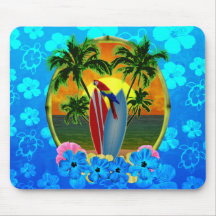 Por do sol tropical mousepad
