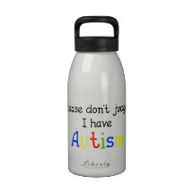 Por favor não julgue o autismo garrafinha de água