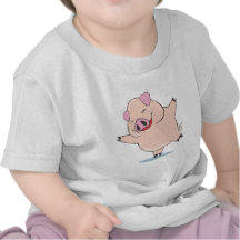 Porco alegre da dança t-shirt