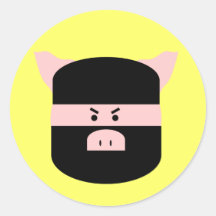 Porco de Ninja! Adesivo