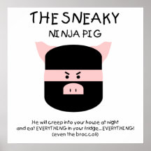Porco de Ninja! Impressão