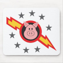 porco no espaço mousepads
