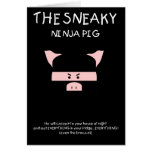 Porco Sneaky de Ninja Cartoes