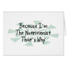 Porque eu sou o nutricionista cartao