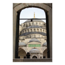 Porta à mesquita azul foto arte