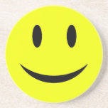 Porta copos amarela do smiley face