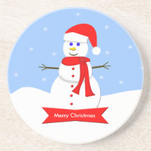 Porta copos do Natal - boneco de neve do Feliz Nat