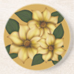 Porta copos floral frondosa