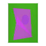 Porta customizável do roxo da cor do fundo impressão de canvas esticadas