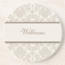 Portas copos personalizadas do damasco porta-copo