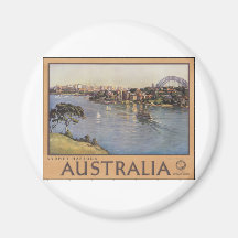 Porto de Austrália Sydney Imã De Refrigerador
