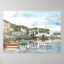 "Porto interno, poster de Falmouth"
