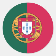 Portugal Adesivo Em Formato Redondo