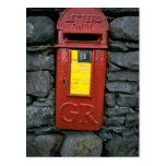 Postbox montado na parede cartões postais