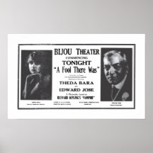 Poster 1916 do anúncio do filme do vintage de Thed
