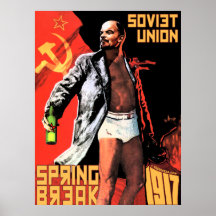 Poster 1917 das férias da primavera de União Sovié