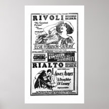 Poster 1922 do anúncio do filme do vintage de Elsi