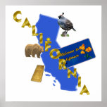 Poster 24x24 de Califórnia "