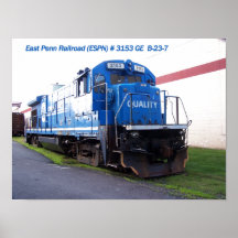 Poster #3153 locomotivo da estrada de ferro do les