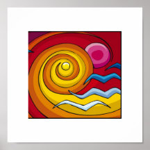 Poster abstrato 15x15