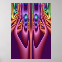 Poster abstrato artístico "junto "