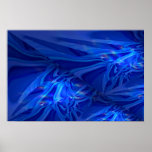 Poster abstrato azul da pintura de Digitas